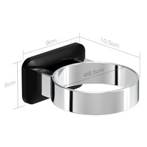 AE Hair dryer holder for bathroom adhesive plastic hair dryer stand no-drill wall-mounted storage rack