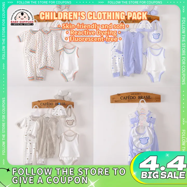 Baby Clothes Set For Baby Newborn Clothes Set For Baby Boy Girl  Spring/Autumn Pure Cotton 8Pcs Cartoon Cute Lazada PH