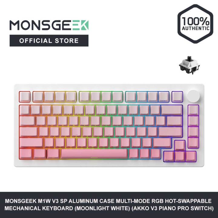 MonsGeek M1W V3 SP Aluminum Case Multi-Mode RGB Hot-Swappable ...