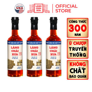 [Combo 3 chai] Nước Mắm Nhỉ Truyền Thống Làng Chài Xưa Xuất Khẩu Nhãn Xanh 10N 500ml Vị Dịu Nhẹ