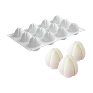 6/12 khoang Hoa Tulip khuôn bánh cấp Silicone dụng cụ làm bánh cho mousses sô cô la dễ dàng phát hành thiết kế không dính