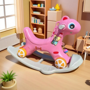 Pony Trojan Toys Kids Multifunctional 2-in-1 Rocking horse Rider Push Car Rocker ages 2-6 years old