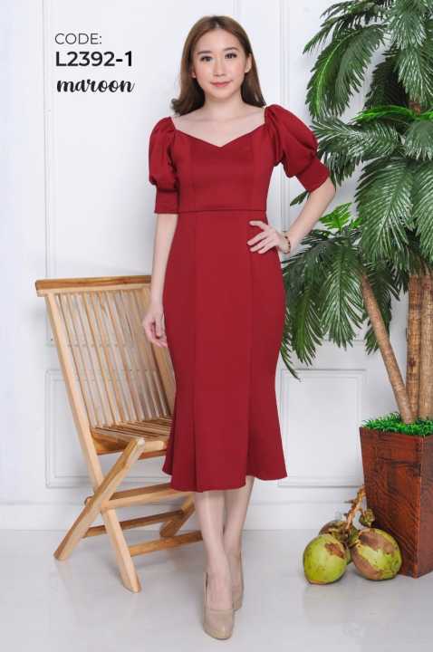 Joanne Fashion Dress Scuba Wanita Premium Dress Mermaid