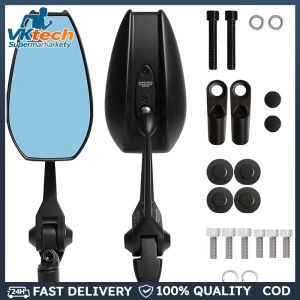 Motorcycle End Bar Rearview Mirror Anti-Glare Scooter Bar End Handlebar Mirror