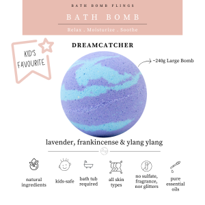 Singapore Natural Handmade Bath Bombs | Dreamcatcher Bath Bomb (1 x 240g)