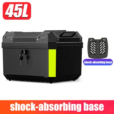 Motor Top Box Motorcycle Box 45L 57L ABS Material Motorcycle With Base Plate Top Box For Motorcycle