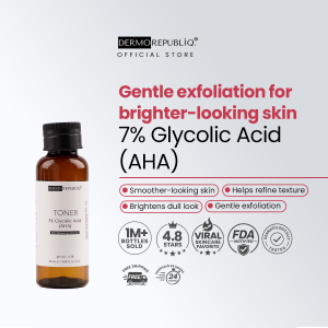 Dermorepubliq 7% Glycolic Acid (AHA) Skin Renewing Toner