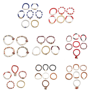 Thư Bóng Đá Vòng tay hạt charm Cho Phụ Nữ Và nam có thể điều chỉnh Đính Cườm Bangles Stackable Cho Thể Thao Những người đam mê