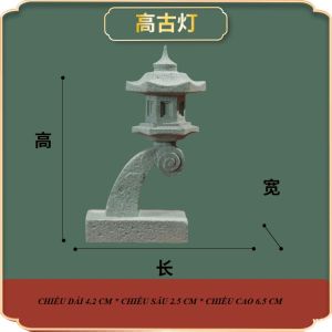 Các Mẫu Đèn Tượng Đá Sa Thạch Xanh Trang Trí Tiểu Cảnh Bonsai Thủy Sinh Tượng Phật