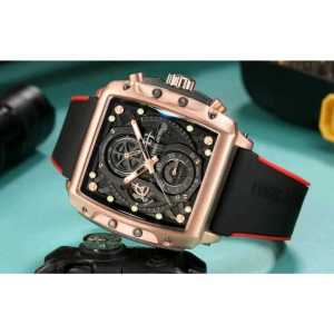 GRATIS !!! Jam Tangan Pria EJ ORI ORI Rubber Silicon Kaca Sapphire Chronograph Water Resistant 10 ATM Bergaransi