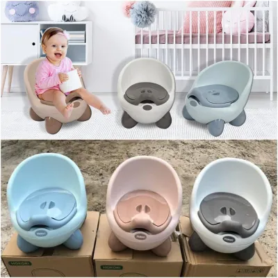 Bô Cho Bé Đi Vệ Sinh Cao Cấp Giúp Bé Tập Đi Vệ Sinh Bô Gấu Hokori Có Ngăn Chứa Có nắp đậy Dễ Tháo Lắp Để Chùi Rửa nhựa Việt Nhật