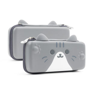Switch Cute Cat Storage Bag Silicone Ear PU Hard Cover Shell Waterproof Carrying Case For Nintendo Switch Accessories