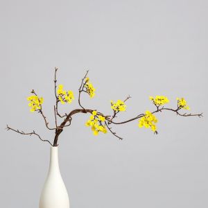 MILDGLOW Real Touch Artificial Cherry Blossoms Flowers Silk Pink Artificial Faux Plants Multi-Bloom Fake Sakura Branches Home Decor