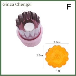 Ginca เครื่องตัดคุ้กกี้ขนาดเล็กแบบกดสแตนเลสสำหรับเด็กแม่พิมพ์อบผักใช้งานได้สนุก