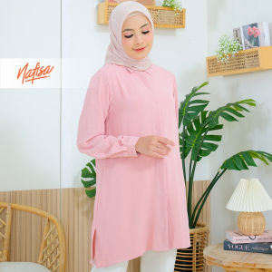 Nafisa TFD Crinkle Airflow - Kemeja Tunik Crinkle Day to Day Atasan Wanita Crinkle Airflow