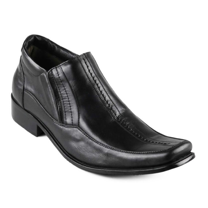 Marelli Ankle Boots Pria Cow Leather HT 001 Hitam Boots Semata