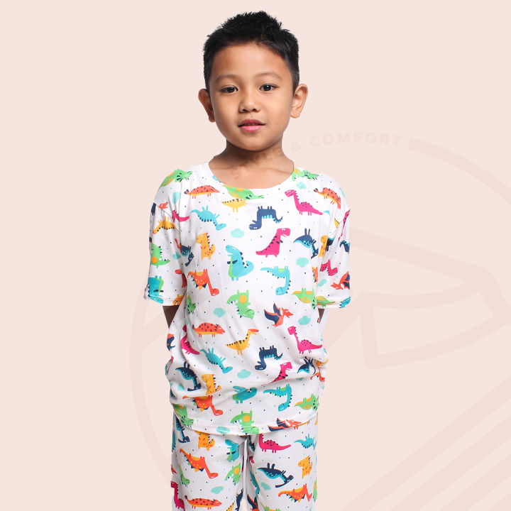 Sleepwear Terno Pajama for Boys Kids to Adult Cute Character