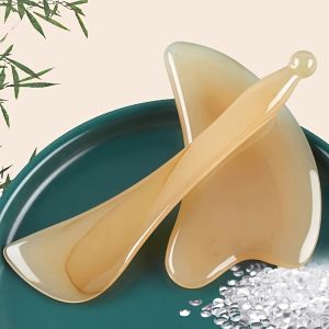 2-Pack Resin Gua Sha Massage Tools – Muscle Scraping Tool / Fascia Release Stick for Soft Tissue Therapy Ideal for Back Legs Arms Neck Shoulders and Facial Physiotherapy