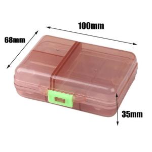 9 Grid Portable Medicine Organizer Box with 9 Compartments for Vitamins and Supplements Storage Case