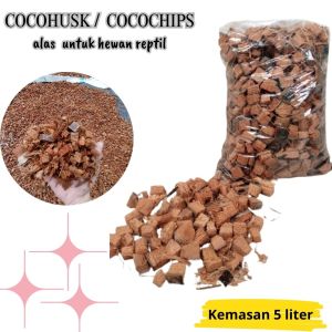 Cocohusk alas reptil satwamedia  tanam anggrek kemasan 5 liter