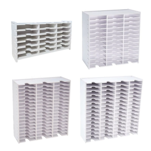 18/36/51/60 Grids Plastic Pad Organizers Wall Mountable Craft Storage Rack for InkPad and Workspaces Efficiency