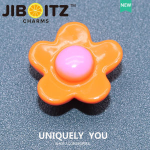 Jibbitz cross charm Shoe Buckle Shoe Accessories Silicone Flower DIY Fashion Decorative Buckle