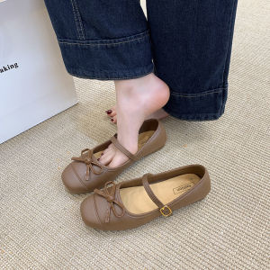 Free Shipping WomenS Single Shoes 2026 New Collection Featuring A Delicate Bow Design