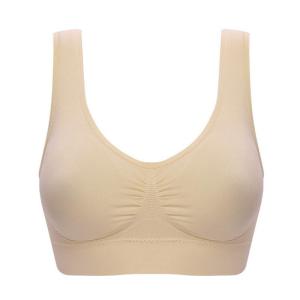 Timi 803 genie bra high quality classic removable insert pads vest-type shockproof sports bra underwear seamless high elastic fabric no wire bra
