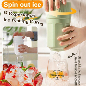 Household rotary ice box Ice compartment with lid mold Ice storage box Ice cube ice box