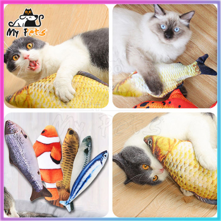 Mainan Kucing Boneka Ikan Catnip Catmint Fish Cat Toys Mainan