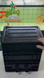 Thùng Lọc Bakki 3 Tầng Đen (40x30x45cm) Nhựa PP Cao Cấp Nhập Khẩu