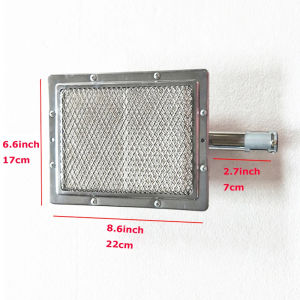 22*17cm Barbecue BBQ Infrared Ceramic Burner Stainless Steel Ceramics Gas Burner Alumunium Plate Infrared Burner With Nozzle