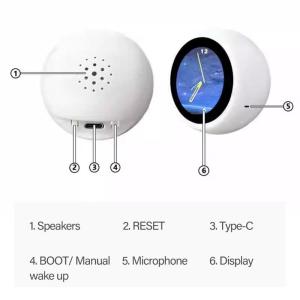 Small ESP32-S3 Voice Robot ESP32N16R8 Development Board Clock with 1.28inch Display for Maker And Educators