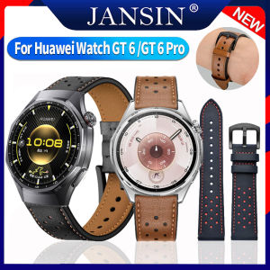 Leather Watchband For Huawei Watch GT 6 Pro GT6 46mm Wrist Bracelet Strap For Huawei Watch 5 GT 5 Pro GT4 GT3 SE Watch Runner Ultimate Replacement Band