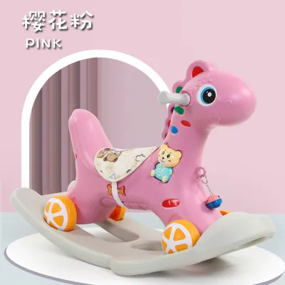 Ngựa bập bênh 2:1 cho bé vừa làm bập bênh vừa làm xe chòi chân ( có nhạc ).Bảo hành 12 tháng