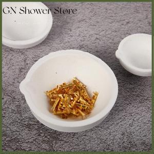 GNStore[COD] ชามใส่จานทำจากเบ้าหลอมทำจากโลหะสีเงินทองสำหรับทำจากซิลิก้าอุณหภูมิสูงภาชนะหล่อเครื่องประดับ