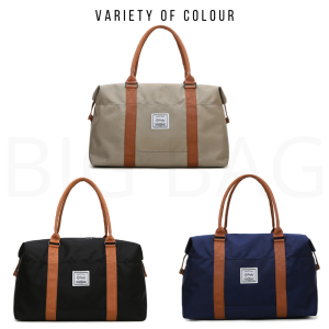 Korean Fashion Travel Duffel Bag Oxford Hand Carry Luggage Bag Waterproof Large Capacity Travel Bag Women Beg Pakaian