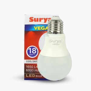 Surya Lampu Bohlam LED VEGA 18W ORIGINAL SNI Resmi Hemat Energi GARANSI Resmi 1 TAHUN (Umur 6000 Jam) - Putih