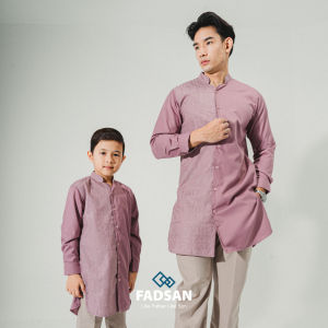 Koko Kurta Pakistan Couple Ayah Anak Laki Laki Lengan Panjang Baju Muslim Bordir Terbaru Modern Kashmir Series Fadsan