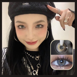 【Bayar Di Tempat】RUSSIANGIRL Seri Blue Gray Brown Softlens 1Pasang Warna lensa kontak Soflen Normal Soflens Diameter 14.0 mm Softlen Soflen softlens mata Yearly Use