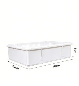 30×40cm with lid dough fermentation box - durable and stackable pizza dough fermentation tray