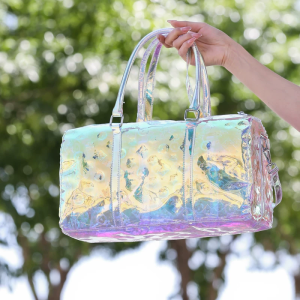 Jelly Laser Bag Large Capacity Beach Bag Waterproof Travel Bag Handheld Yoga Fitness Bag Boarding Business Travel Bag