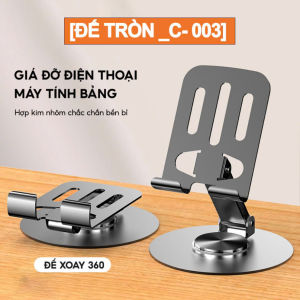Giá đỡ điện thoại NHÔM đa năng gấp gọn xoay 360 sang trọng chắc chắn bền bỉ dễ dàng mang đi