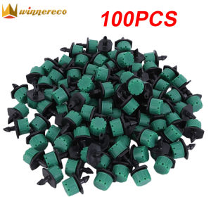 100 cái/túi vòi phun sương có thể điều chỉnh tưới vi sinh nhỏ giọt tiết kiệm nước chống tắc nghẽn di động bền dụng cụ làm vườn thực tế