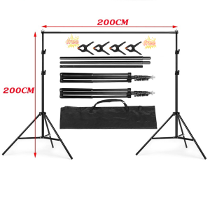 260cm x 200cm* 4 clips /8.5ft x 6.5ft Heavy Duty Background Stand Backdrop Support System Kit