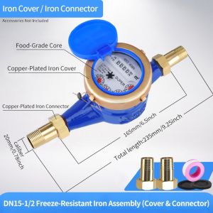ApeaxFortis-PVC/METAL Water Meter Water Sub-meter Hawk Vorsc Best Water Submeter 1/2" 15MM
