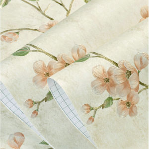 Phong cách Mỹ tự dính giấy dán tường  Không thấm nước chống ẩm  phòng ngủ Phòng khách  Nền TV  trang trí tường nhãn dán