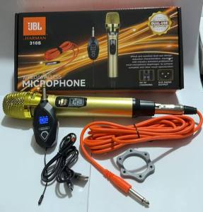 NEW JBL HARMAN 310S/320S  Rechargeable Wireless Microphones Dual Cordbless Handheld Dynamic Microphone UHF With Receiver