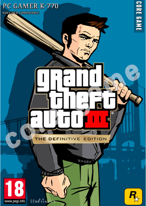GTA grand theft auto 3 the definitive edition แผ่นเกมส์ แฟลชไดร์ฟ เกมส์ ...