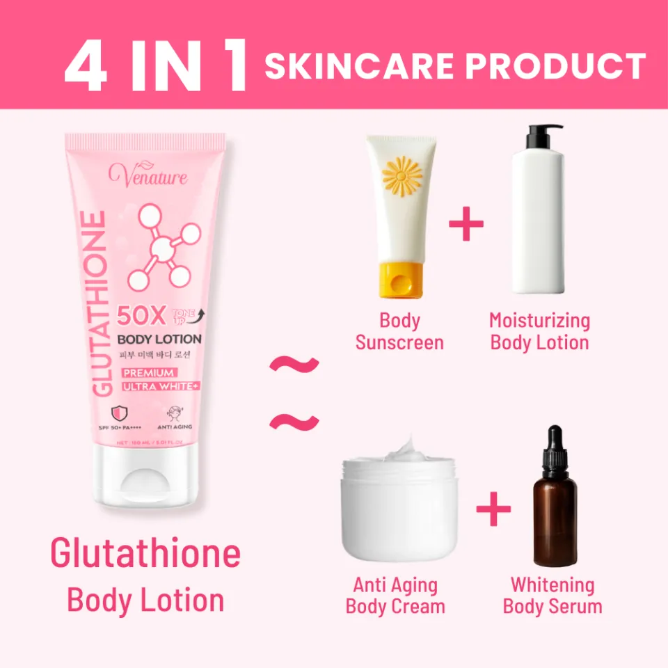 Venature Glutathione Body Lotion 50x Tone Up Body Lotion